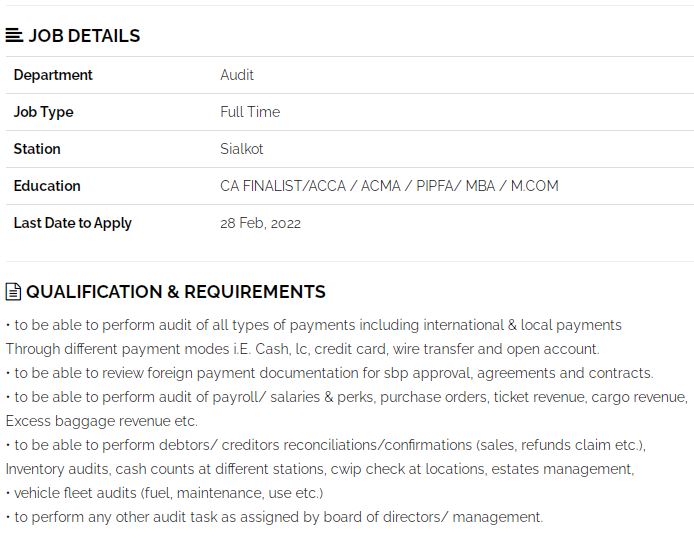 AirSial Jobs 2022